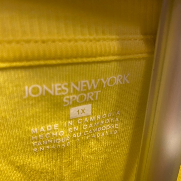 NWT Jones New York Sport shirt. Size 1X. - Picture 6 of 7
